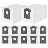 12 Stück Staubbeutel Kompatibel mit Dreame L20/X40/X50 Ultra Complete, L10s/L10/L40s/L10s Pro/L40/L50 Ultra, für Mova E30 Ultra/P50 Pro Ultra Staubsauger, 3,2 Große Kapazität Staubsaugerbeutel Ersatz