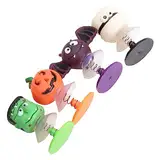 CIYODO 4 Stück Halloween Bounce Spielzeug modisches Spielzeug lustige Kinderspielzeuge prallen Halloween Bounce Toys Halloween Jump Props Puppen spielsachen Puppe springt Puppe springen