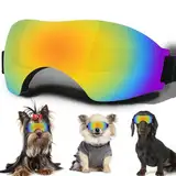 Sonnenbrille für kleine Hunde, mit verstellbarem Riemen, UV-Schutz, winddicht, geeignet für kleine Hunde, Haustierbrillen, Augenschutz