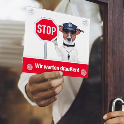 Hunde müssen draußen bleiben (PVC-Schild)