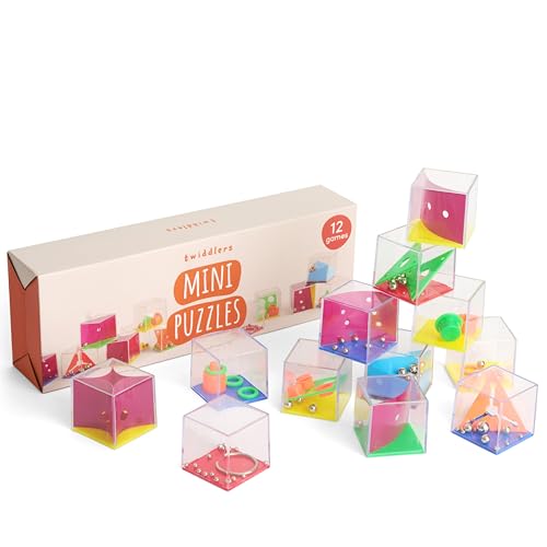 THE TWIDDLERS 12 Geduldspiele, Knobelspiel, Mini Spiele für Kinder & Erwachsene - Hochzeiten & Kindergeburtstag Mitgebsel, Adventskalender, Mitbringsel, Gastgeschenke, Give Aways