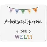 JUNIWORDS Mauspad Mousepad, Beste Arbeitsmedizinerin der Welt (5690004)