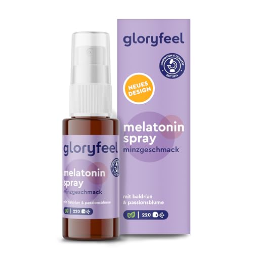 Melatonin Spray Minze - Ruhiger Schlaf für 220 Nächte - 0,5mg Melatonin Hochdosiert + Passionsblume, Baldrian, Melisse, Lavendel, Vitamin B6 & B1 - Sleep Spray ohne Alkohol, Zuckerfrei und Vegan