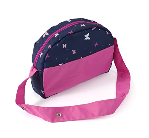 Bayer Chic 2000 853-33 Bayer Chic 2000-Wickeltasche für Puppen, Puppenwickeltasche, Puppenzubehör, Puppentasche, Butterfly, Navy-pink