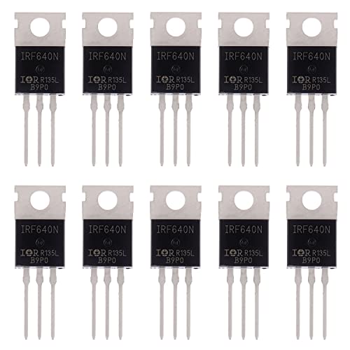 BOJACK IRF640 MOSFET Transistoren IRF640N 18 A 200 V N-Kanal Leistungs MOSFET TO-220AB (Packung mit 10 Stück)