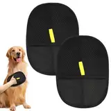 APOMOONS 2 Stück Doppelseitige Fellpflegehandschuh für Pets, Antistatische Handschuhe für Katzen und Hunde, Wiederverwendbare Handschuhe zur Tierhaarentfernung, zum Waschen, Hair Removal, Fellpflege