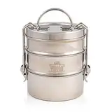 Indian-Tiffin 3 Stufige Edelstahl Große Tiffin Brotdose