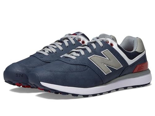 New Balance Herren 574 Greens V2 Golfschuh, Marineblau, 43 EU