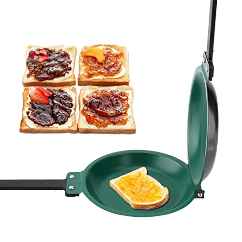 Serlium Doppelseitige Pfanne, doppelseitige Pfannkuchen-Grillform, Antihaft-Keramikbeschichtung, Flip-Bratpfanne, Pfannkuchen-Maker, Haushalt, Küche, Kochgeschirr