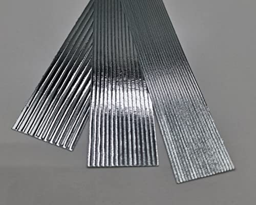 Silkes-Kerzenladen Wachsstreifen/Verzierwachs zur Kerzen-Gestaltung ★ SILBER 1mm ★ VST-01