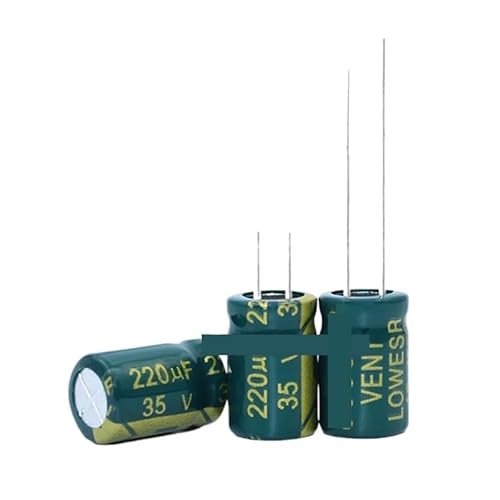 EGPBUABIO Aluminum Capacitor 10V 16V 25V 35V 50V 400V 100UF 220UF 330UF 470UF 680UF 1000UF 1500UF 2200UF 3300UF High Frequency Low (400V2.2UF 50PCS)