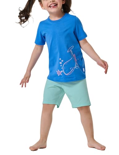 Schiesser Jungen 5 Pack Boxershort Unterhosen-95/5 Organic Bio Baumwolle-Größe 92 bis 140 Pyjamaset, Aquarium_182562, 128 (5er Pack)
