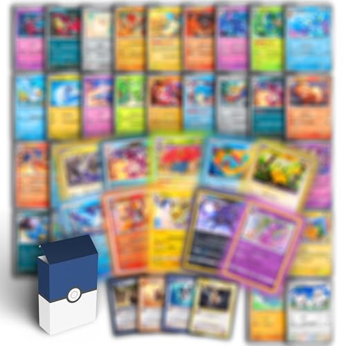 Odisey-Kartenset aus 50 Pokemon Karten Original deutsch | 10 Holo/Reverse Holo Pokemon Karte | Pokemon Karten deutsch original | 50 Original Pokemon Karten | Inklusive Sleeves