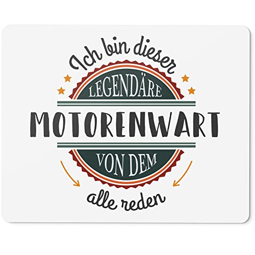 JUNIWORDS Mauspad Mousepad, Ich Bin Dieser legendäre Motorenwart, von dem alle reden (5060903)