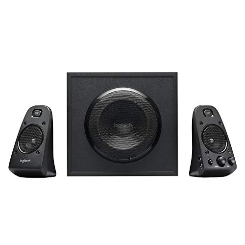 Logitech Z623 Lautsprecher-System mit Subwoofer, Satter Bass, 400 Watt Spitzenleistung, THX-Zertifiziert, 3.5mm & Cinch-Eingänge, Multi-Device, EU Stecker, PC/PS4/Xbox/TV/Smartphone/Tablet - Schwarz