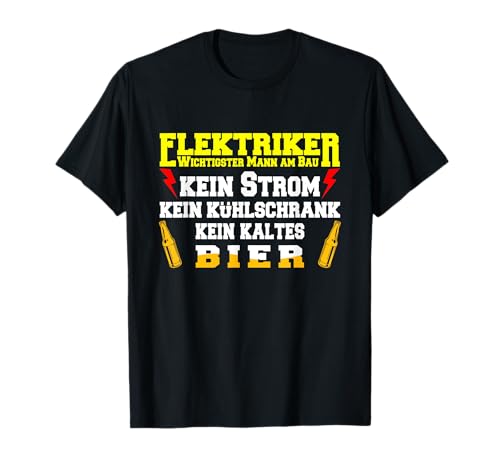 Handwerker Berufe Elektroniker Elektriker T-Shirt