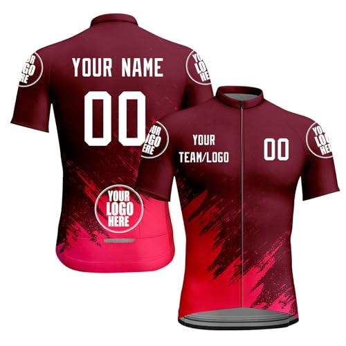 HGWOPGASD Personalisiertes Fahrradtrikot Personalisierte Fahrradkleidung Personalisiertes Fahrradtrikot MTB Trikot Herren MTB Kleidung Mountainbike Trikot Mountainbike Kleidung A01