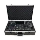 Analog Cases Unison Case für Denon DJ Prime Go (hochwertiger, robuster Transportkoffer, mit individuell gestanztem Schaumstoff, leichtem Aluminiumdesign und stilvollem Schutz), Schwarz