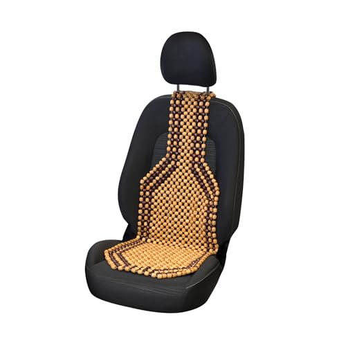 Carpoint Holzkugel-sitzauflage Classic 126 x 39cm, braun