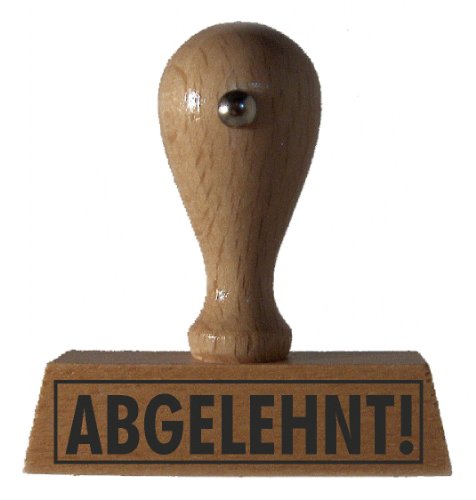 Sprüche-Stempel ABGELEHNT vom Kaufhaus2010