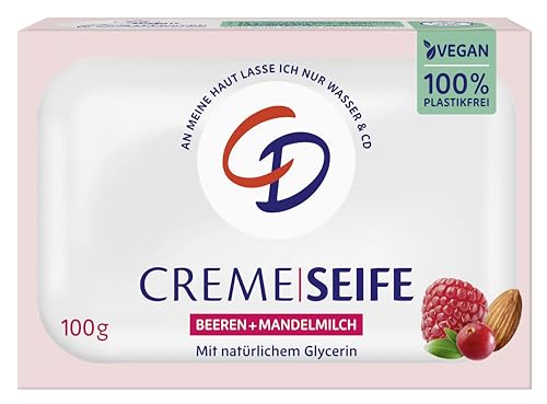 CD CREME SEIFE BEEREN & MANDELMILCH 100G vegan & ohne Mikroplastik