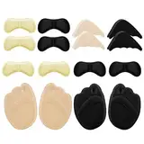 Sibba 8 Paar High Heel Cushion Pads Schuhpolster Schuhfüller inkl verstellbaren Zehenfülleinsätzen Fronteinlagen Ferseneinlagen Fersenpolster Einsatz Verhindert zu großen Schuhen Linderung Schmerzen