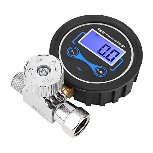 Acouto Pneumatischer Regler -Steuerventil Digitalem Druckmessgerät Regulierung /4in für Sprühdruckregulatordigitaldruckregler des Druckstufe Gaugeumatic Gaugeair Regulator Val
