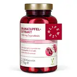 LifeWize® Granatapfel Extrakt Kapseln - 40% Ellagsäure (20:1 Extrakt = 30.000mg Hochdosiert pro 3 Kapseln Tagesdosis) 120 Kapseln - Vegan & ohne unerwünschte Zusätze