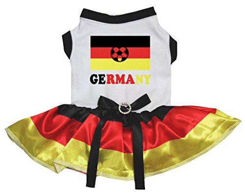 Petitebelle Hundekleid mit Nationalflagge (Deutschland, Größe M)