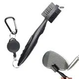 Golf Club Bürste,Golfschläger Bürste,Golf Bürste,Golf Club Groove Cleaner,Golfschläger Reinigungsbürste für die Reinigung Club Face & Groove mit Schlaufe Clip (Karabiner) für Hängen Auf Golf Tasche