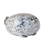 Kiuiom Kuscheltie Plüschtier Robbe,Chubby Blob Seal Pillow,Robbe Kuscheltier Fett,Meerestier Kissen Gefülltes Plüschkissen,Baumwolle Seal Plüsch Spielzug,Siegel Umarmungskissen Stofftier