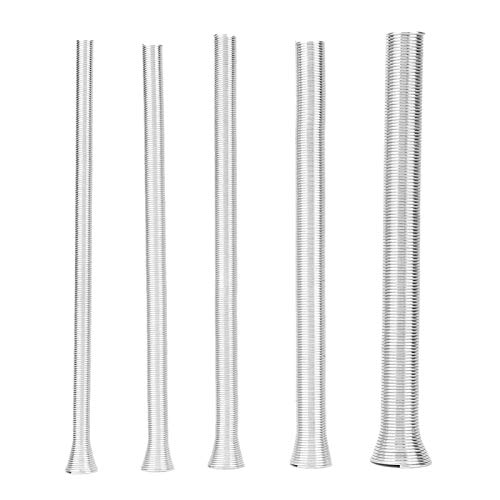 Biegefeder Kupferrohr, Biegefedern für Verbundrohr, 5Pcs Biegefeder Set, 1/4'', 5/16'', 3/8'', 1/2'' and 5/8'' für Kupfer-, Aluminium- und dünnwandige Stahlrohre