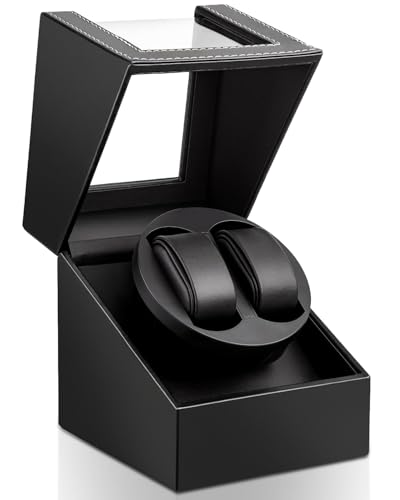 Uhrenbeweger 2 Uhr Automatik Uhrenbeweger: LOSGATOS Watch Winder für Automatikuhren Uhrendreher für Herren und Damen Uhrendreher mit Japanischem Leisemotor USB-Betrieben