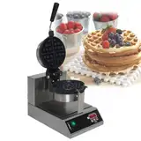 PAHION Waffeleisenmaschine Doppel Waffeleisen Waffelmaschine 180° Waffelautomat Flip Doppelseitige Gleichmäßige Erwärmung LED-Digitalanzeige Temperatur- Und Zeitsteuerung Für Fluffige Goldene Waffeln