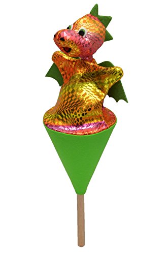 MUBRNO 13478B Drache-Regenbogen Tütenkasper, Mehrfarbig, 20 cm