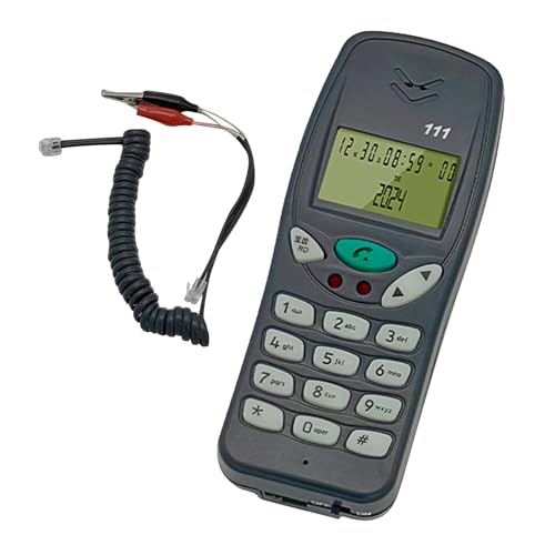 Illkjasfc Kabelgebundenes Telefon Mit Leitungstest Und Anruferanzeige Zur Überprüfung Der Kommunikationsleitung Wartung Der Telekommunikationsnetzwerke
