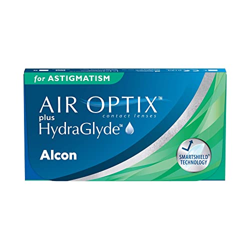 Air Optix plus HydraGlyde for Astigmatism Monatslinsen weich, 3 Stück, BC 8.7 mm, DIA 14.5 mm, CYL -1.25, ACHSE 140, +4.75 Dioptrien