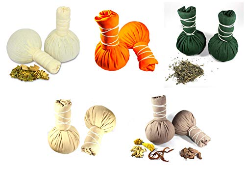 Kräuterstempel Set 10x 75g gemischt - je 2x Lavendel, Orange, Thai Spa, Herbal Selection, Zitronengras