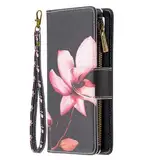 Rnrieyta Miagon 9 Kartensteckplätzen Lederhülle für Xiaomi 13 Lite,Bunt Reißverschluss Flip Hülle Wallet Case Handyhülle PU Leder Tasche Schutzhülle