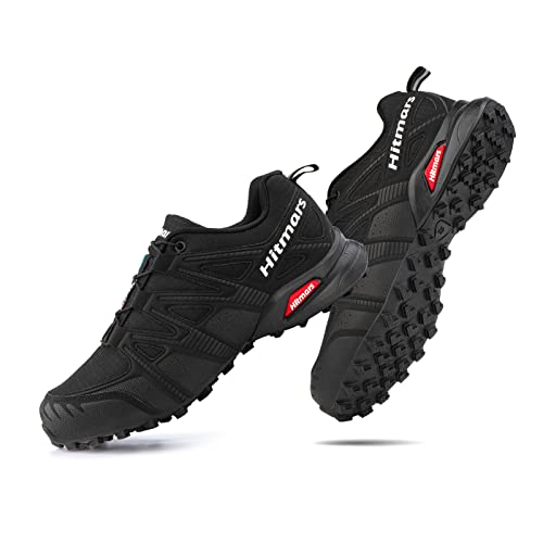 NEOKER Trailrunning Schuhe Männer Trail Running Traillaufschuhe Herren Damen Wanderschuhe Trekkingschuhe Laufschuhe Unisex Schwarz EU 44