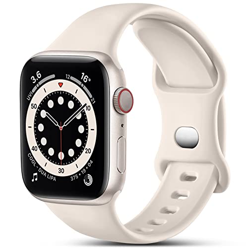 CeMiKa Kompatibel mit Apple Watch Armband 41mm 40mm 38mm 42mm, Ersatz Silikon Sport Armbänder Kompatibel mit iWatch Armband Series 10 9 8 7 6 5 4 3 2 1 SE, Damen Herren, Polarstern