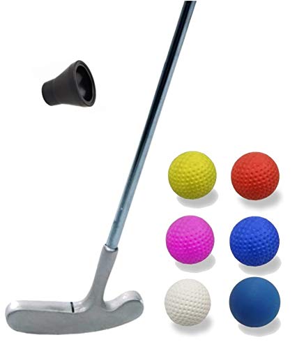 Golfas Minigolfset Professional - 8-teilig (mit 6 verschiedenen Shore-Bällen für unterschiedliche Bahnen u. Bedürfnisse) und Minigolf-Pick-Up