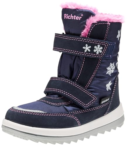 Richter Kinderschuhe Husky2.0 Schneestiefel, atlan/Fuchsia/silv, 35 EU