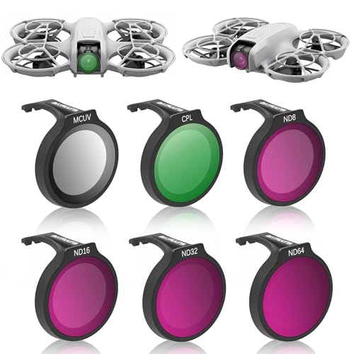 Filter für DJI Neo Linsen Filter, Mehrfach Beschichtete Magnetische Kameraobjektivfilter für DJI NEO Drohnenzubehör UV CPL ND Filter Linsenschutz Zubehör