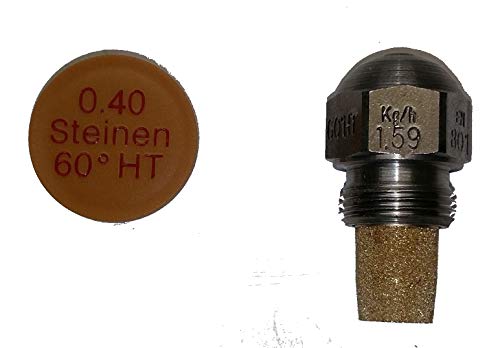 Steinen Düse 0.40 gph. 2-Port Globe Ventil, Messing oder Edelstahl, 60 Grad HT