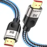 Southlight HDMI 2.1 Kabel 5 Meter [8K@60Hz,4K@120Hz144Hz,48Gbps] Ultra High speed 7680P eARC HDCP 2.2&2.3 DTS:X Dynamische HDR Dolby Atmos Kompatibel mit Soundbar/PS2/PS5/Xbox/Roku TV