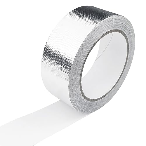 Rseuphiee 20M x 4CM Aluminiumband Aluminium Klebeband, Selbstklebend Dichtband silber Klebeband, Als Reparatur-Aluminiumband, Aluminiumband Zum Abdichten, Isolieren und Reparieren