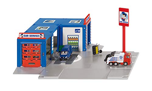 siku 5507, Werkstatt "Car Service", Kunststoff/Metall, Multicolor, Inkl. 2 siku-Fahrzeugen, Viele Funktionen, Bis Maßstab 1:50 bespielbar