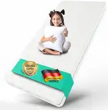 ALAVYA HOME® Kindermatratze 80x160 cm ohne Spannbettlaken 10 cm hoch I CertiPUR zertifizierter Kaltschaum mit waschbarem Bezug I Hochwertige Matratze für Kinderbett Jugendmatratze 160x80 I Made in EU