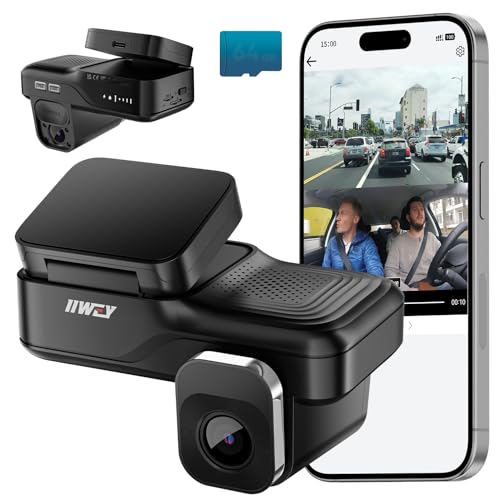 IIWEY L7 4G LTE Dash Cam Front and Inside| 24/7 Parking Monitoring | Real-Time Remote View | Smart Motion Alerts & Cloud Storage | Two-Way Audio, Privacy Mode (32G SD Card & SIM Card Included)